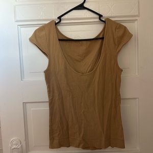Free people tan shirt